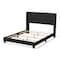 Baxton Studio Lisette Modern Charcoal Grey Upholstered King Size Bed 150-8856 - alternate 4